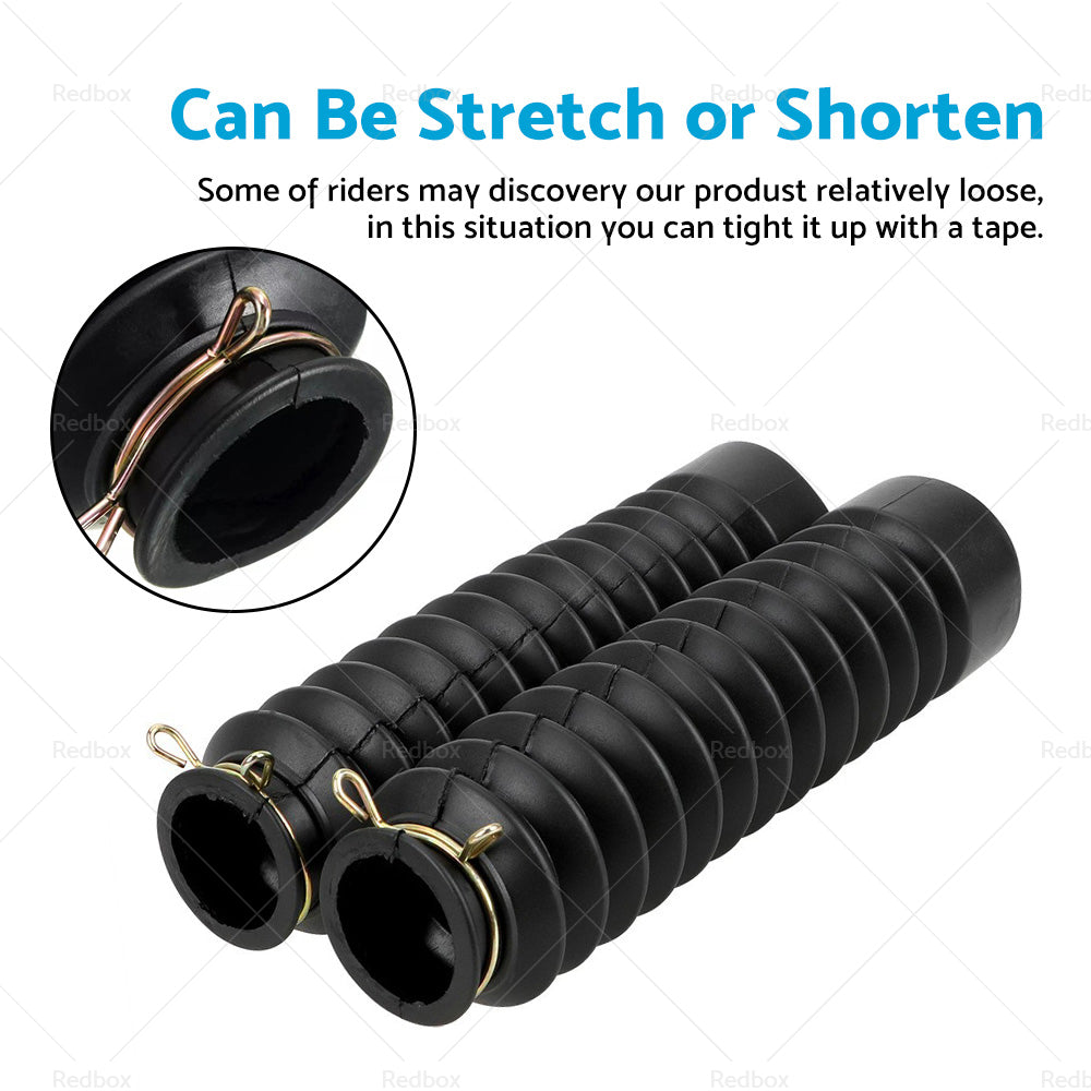 {{ 2PCS Postie Bike Fork Boots Boot Gaiter Suitable For Honda CT110 CT110X CG125 }} - Buy Car Parts Online at {{ Kaka Auto Parts }}.