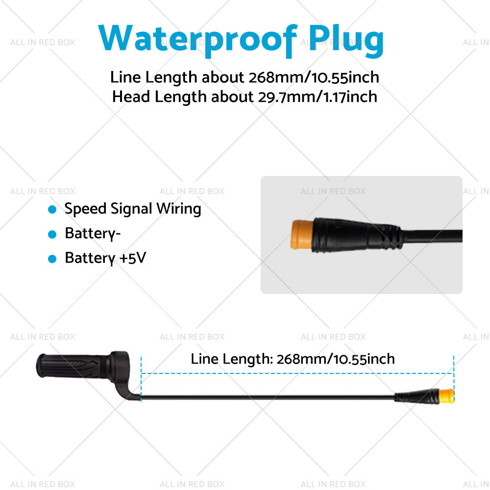 {{ EBike Twist Speed Throttle 12V 24V 36V 48V 72V For Electric Scooter Bicycle Bike }} - Buy Car Parts Online at {{ Kaka Auto Parts }}.