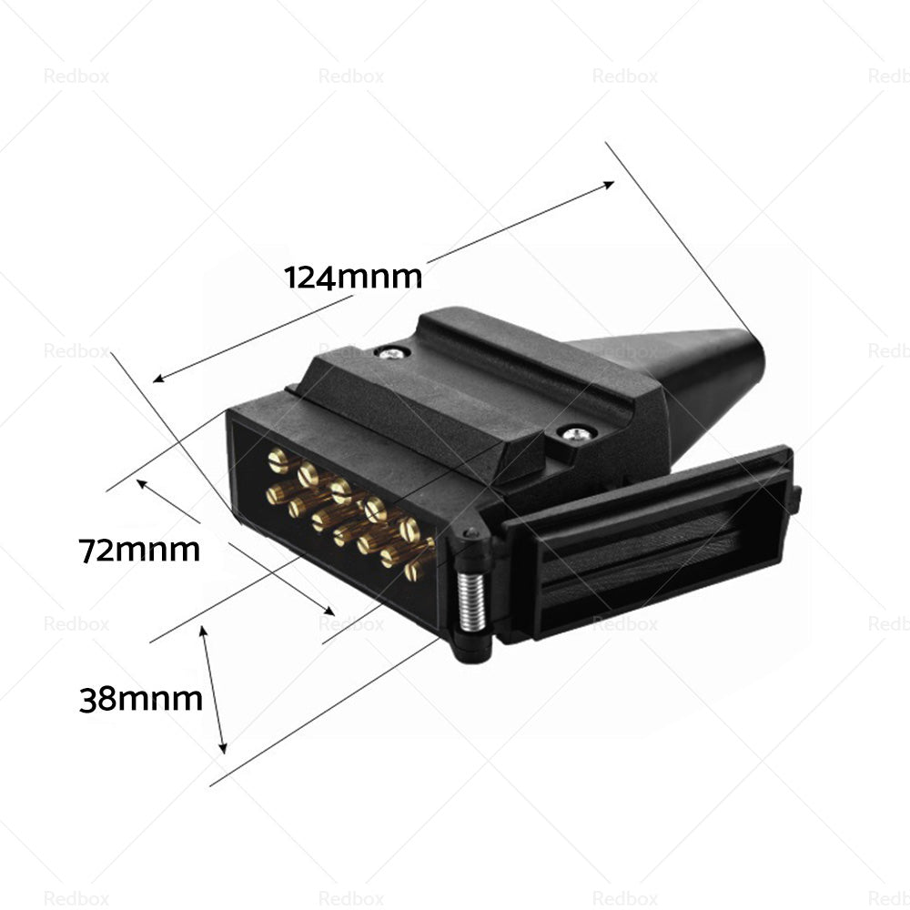 {{ Pair 12 Pin Plug and Socket Connectors Suitable For Trailer Camper Caravan 4WD }} - Buy Car Parts Online at {{ Kaka Auto Parts }}.