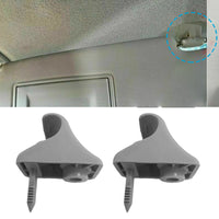 2x Sun Visor Clips Left & Right Side Suitable For Hyundai Getz 2002-2011 Grey 852351C300QS