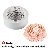 Silicone Peony Aromatherapy Soap Wax Candle MOLD Making Resin Mould DIY Craft