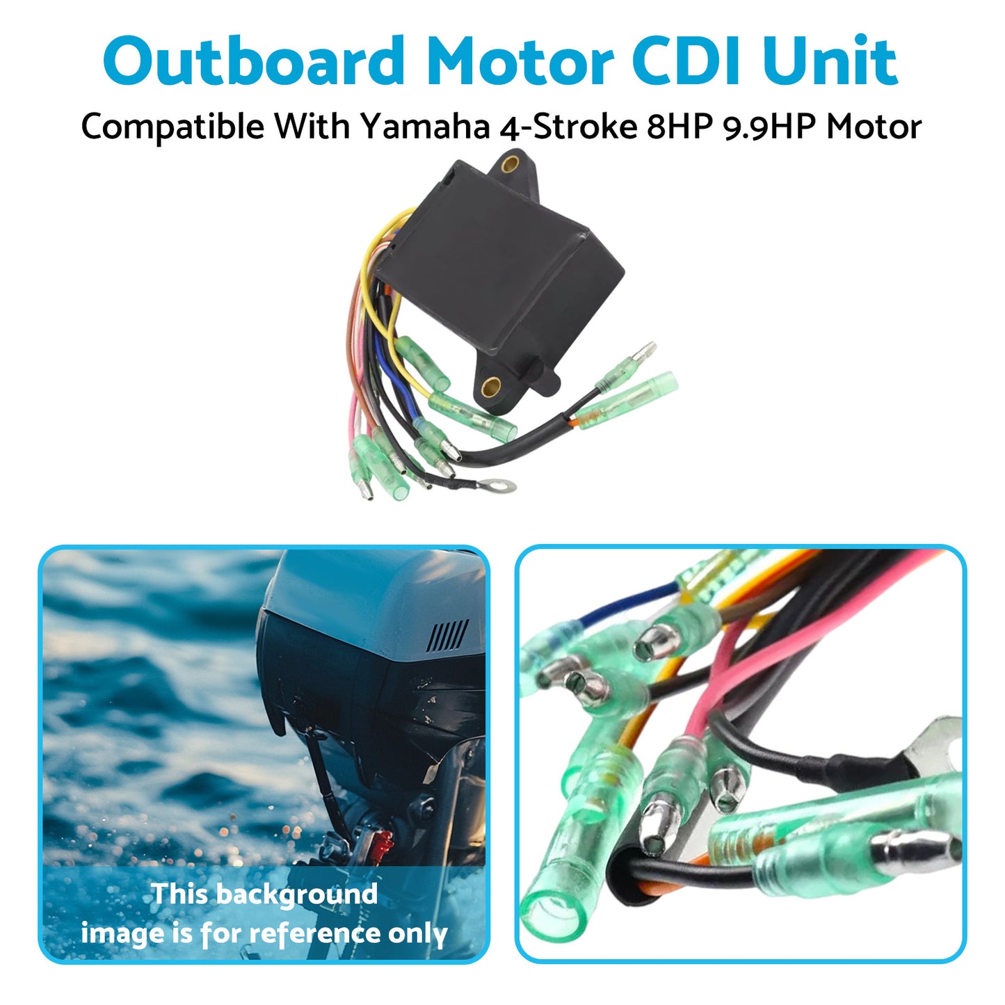 {{ CDI Unit Suitable For Yamaha 4 Stroke 8HP 9.9HP Outboard Motor 68T-85540-00 Outboard Motor CDI Unit }} - Buy Car Parts Online at {{ Kaka Auto Parts }}.