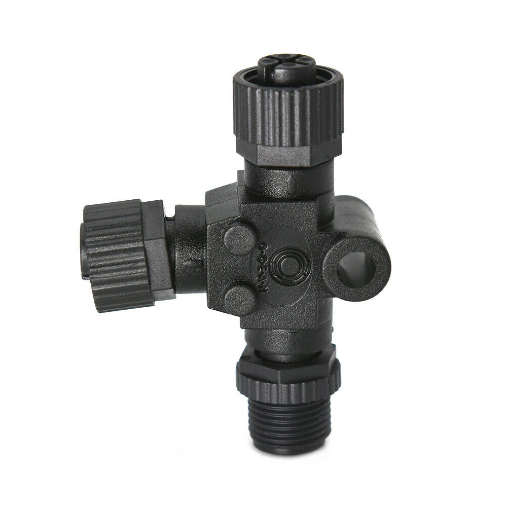 NMEA2000 5-Pin T Connector Suitable For Garmin / Lowrance / Simrad / B&G / Navico Networks Black