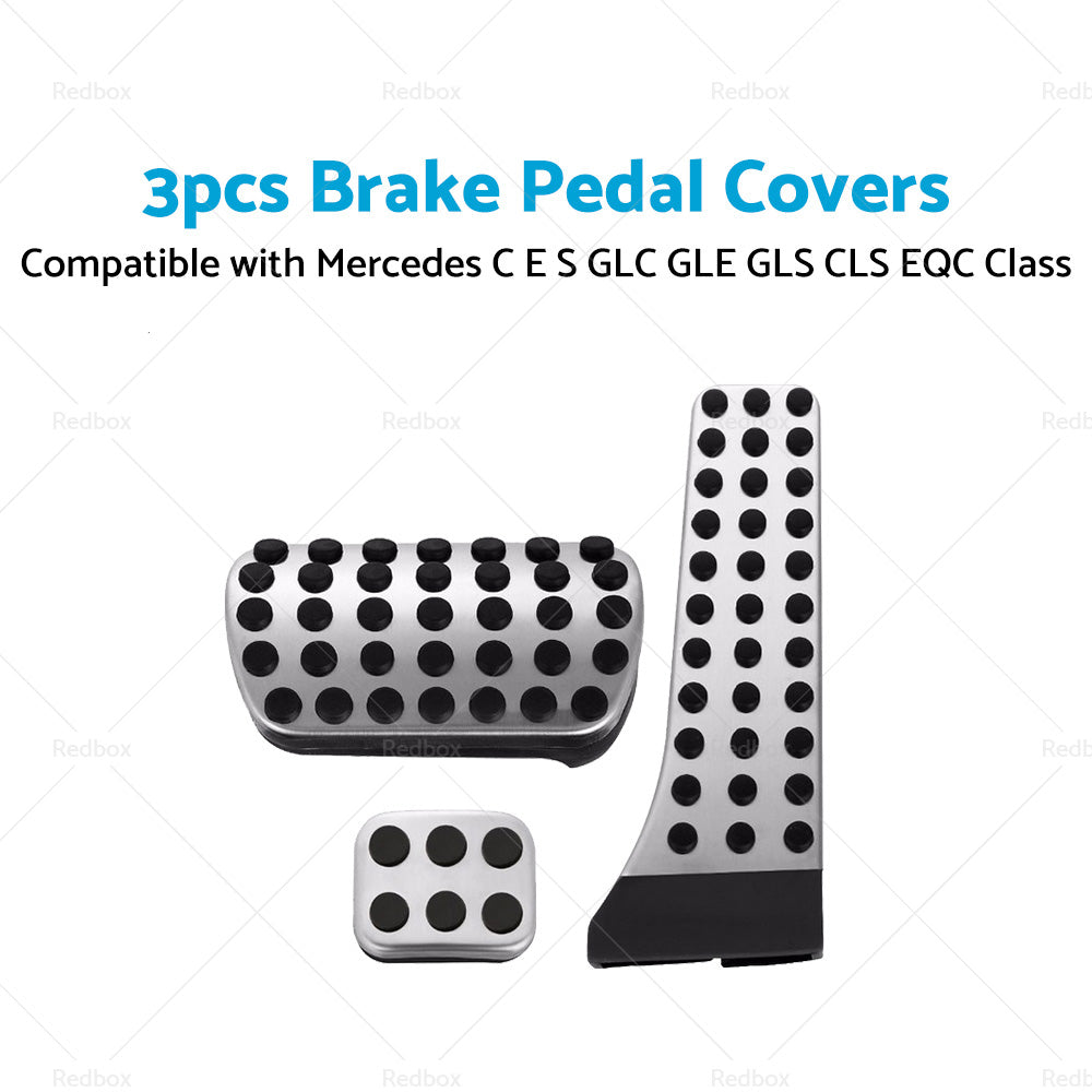 {{ 3PCS Brake Pedal Pad Cover Suitable For Mercedes C E S GLC GLE GLS CLS EQC Class }} - Buy Car Parts Online at {{ Kaka Auto Parts }}.