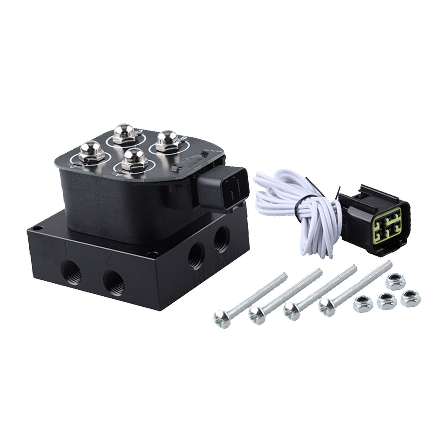 Air Suspension Valve Block Remote Kit Suitable For Vehicle Motorcycle 200PSI 12V