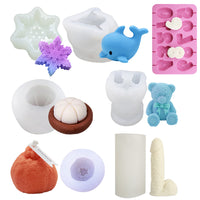 Snowflake Silicone Pendant Mold Making Jewelry Resin Necklace Mould Craft DIY 3D