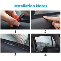 6x Foldable Window Mesh Sun Shades Suitable For Toyota Prado 120 2003-2009