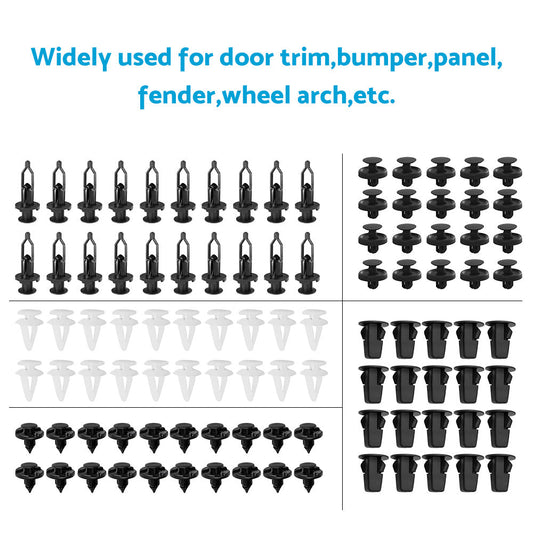 100PCS Panel Clip Lock Nut Splash Guard Push Rivet Suitable For Toyota Lexus