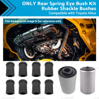 compare product Rear Spring Eye Bush Kit Rubber Shackle Bushes Suitable for 91-04 Toyota Hilux