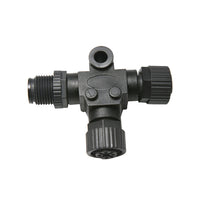 NMEA2000 5-Pin T Connector Suitable For Garmin / Lowrance / Simrad / B&G / Navico Networks Black