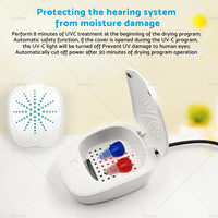 D-Dry+ Electronic Hearing Aid Dryer ¨C For Cleaning, Drying & Storing Hearing Aids