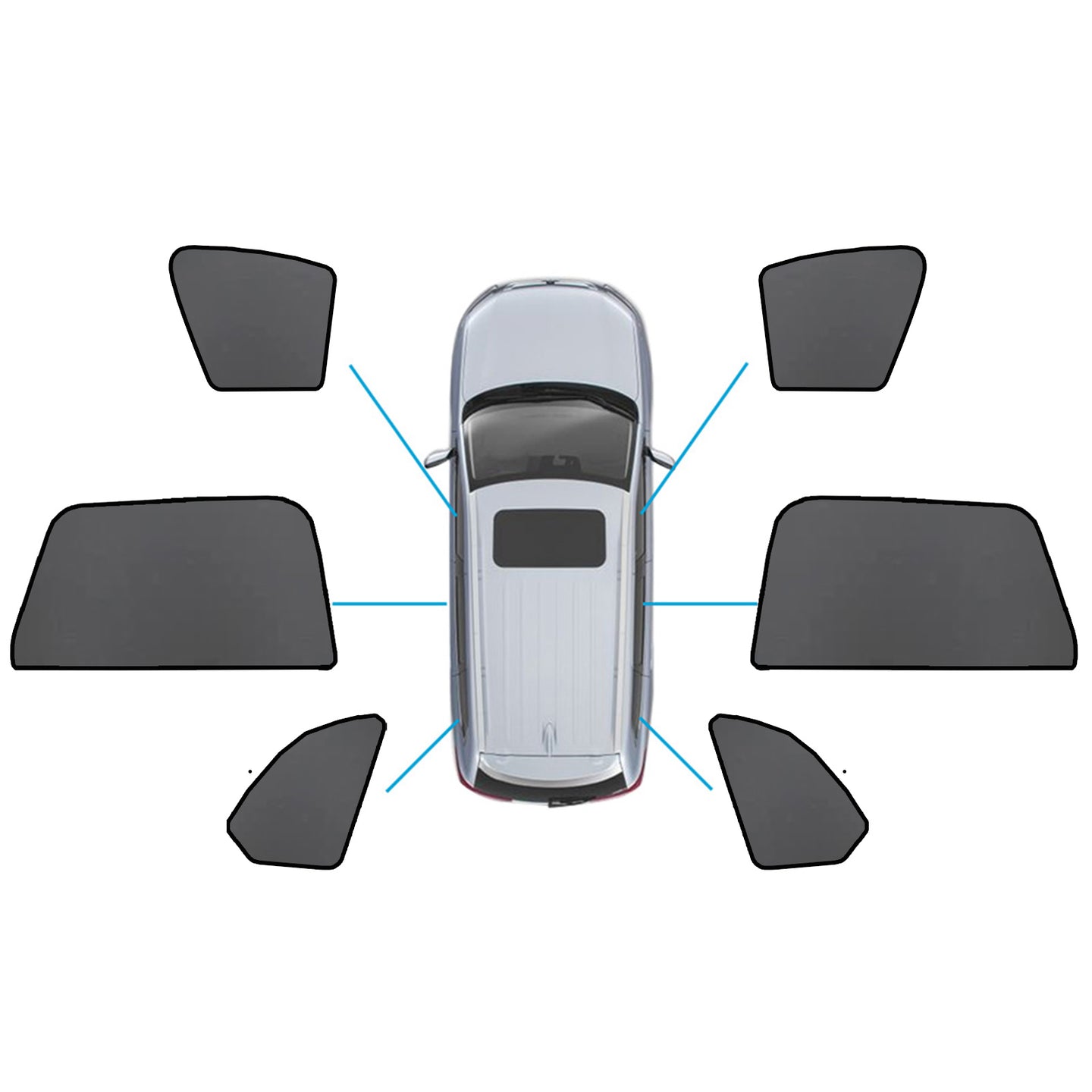 {{ Car Window Sun Shade Magnetic Sun Blind Mesh Suitable for BMW X5 F95 G05 2018-On }} - Buy Car Parts Online at {{ Kaka Auto Parts }}.