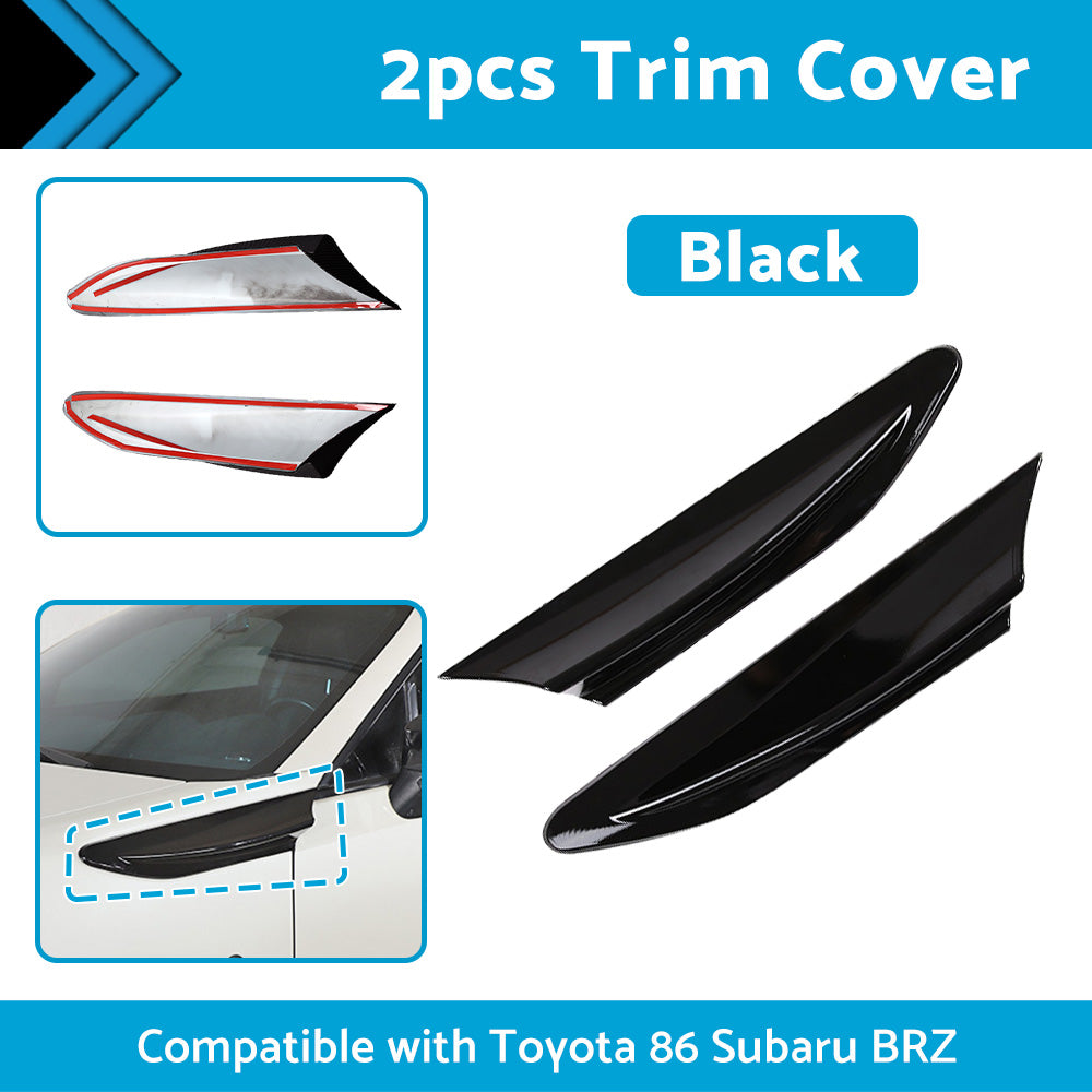 {{ Black Car Side Fender Fin Vent Trim Suitable For Toyota 86 Subaru BRZ 2012-2020 }} - Buy Car Parts Online at {{ Kaka Auto Parts }}.