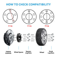 (2) 35mm 6x139.7 (5.5") M12x1.5 Wheel Spacers Suitable For Toyota Hilux Pajero Triton Ranger 2000-2023