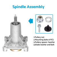 2xSpindle Assembly Suitable For 38-54inchHusqvarna Poulan Pro Mowers LT1597 LTH1797