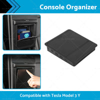 {{ Console Organizer Tray Armrest Hidden Storage Box Suitable for Tesla Model 3 Y }} - Buy Car Parts Online at {{ Kaka Auto Parts }}.