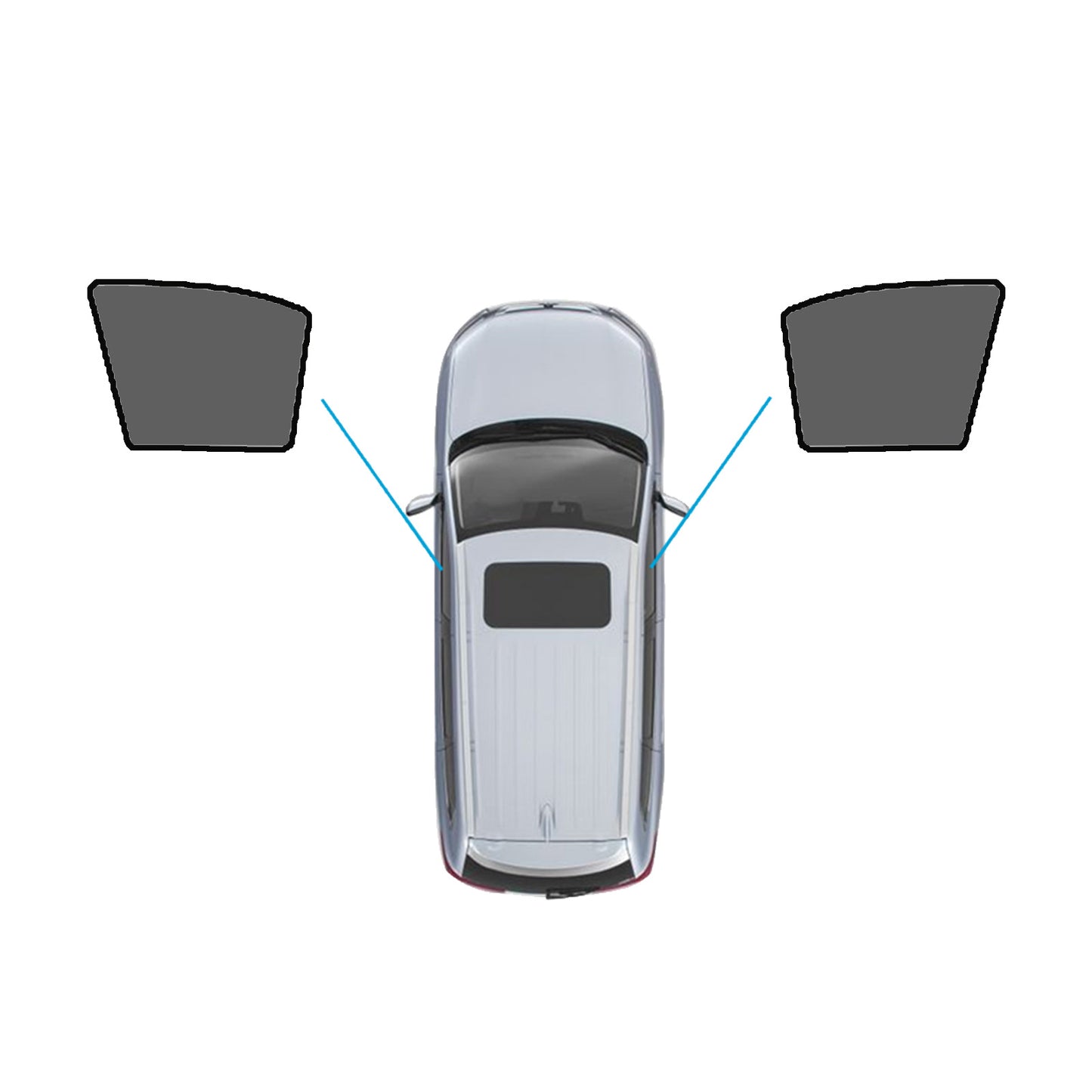 {{ Window Shade Black Suitable For Toyota RAV4 2005-2012 UV Protection Window }} - Buy Car Parts Online at {{ Kaka Auto Parts }}.