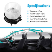 Blower Motor Fan Cabin Heater Suitable For Nissan X-Trail T31 / Dualis J10
